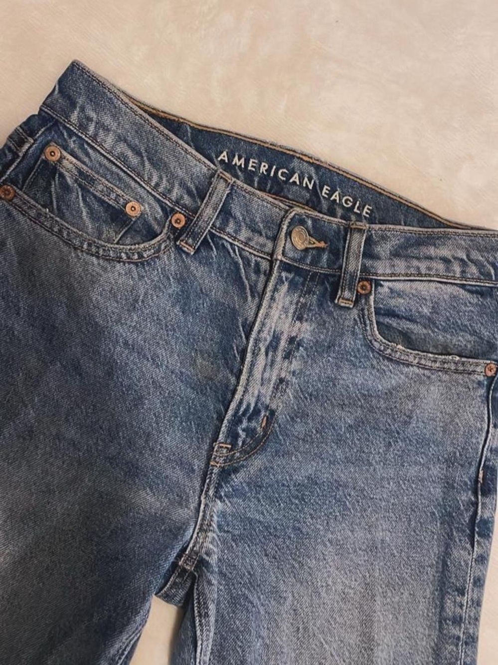 American Eagle Outfitters Super High-Rise Ankle Straight Jean - Picture 4 of 8